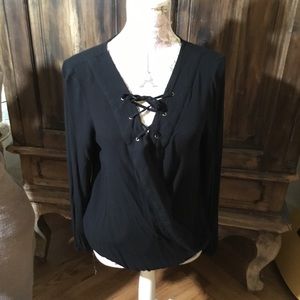 Black Sailor Style Blouse